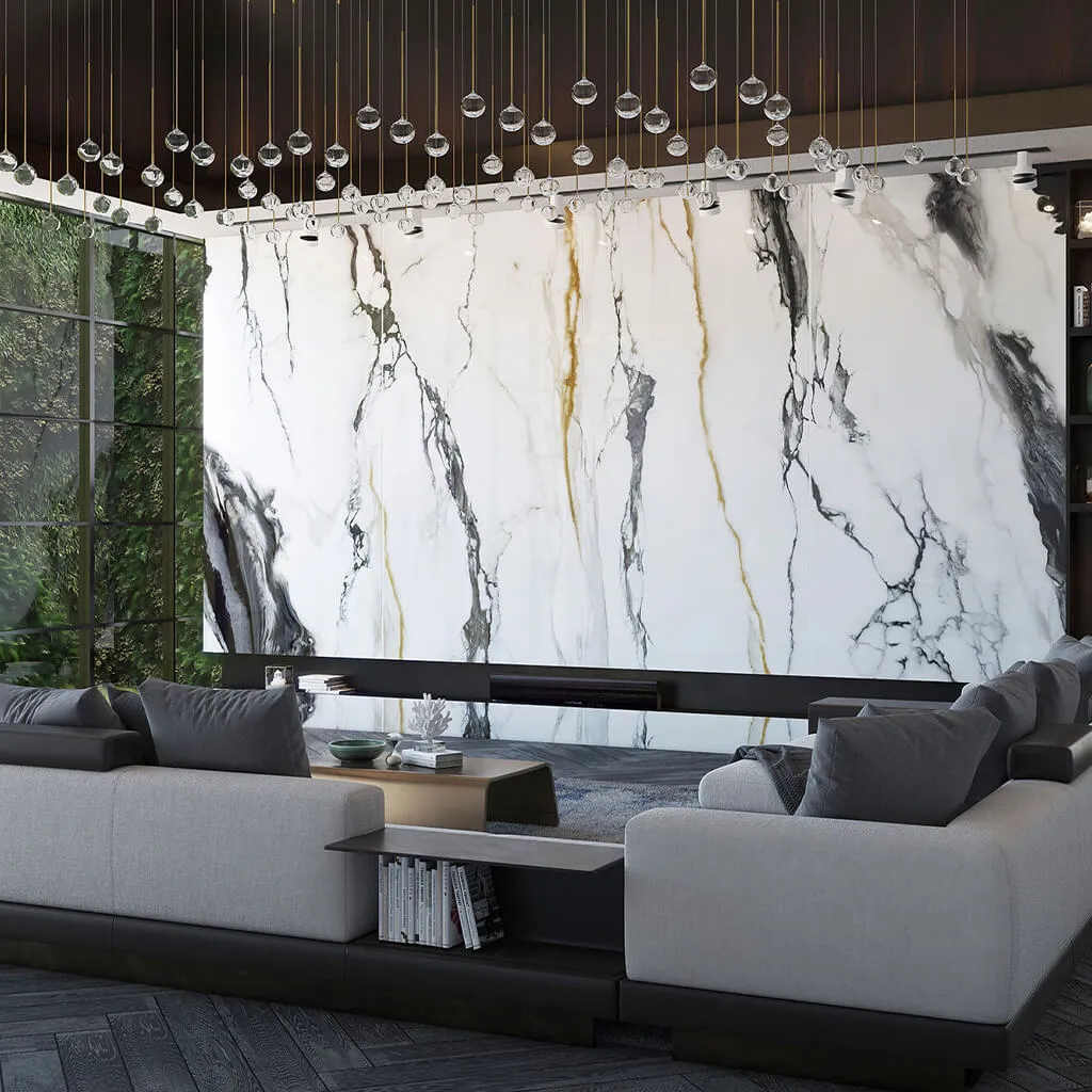 Marble feature wall design